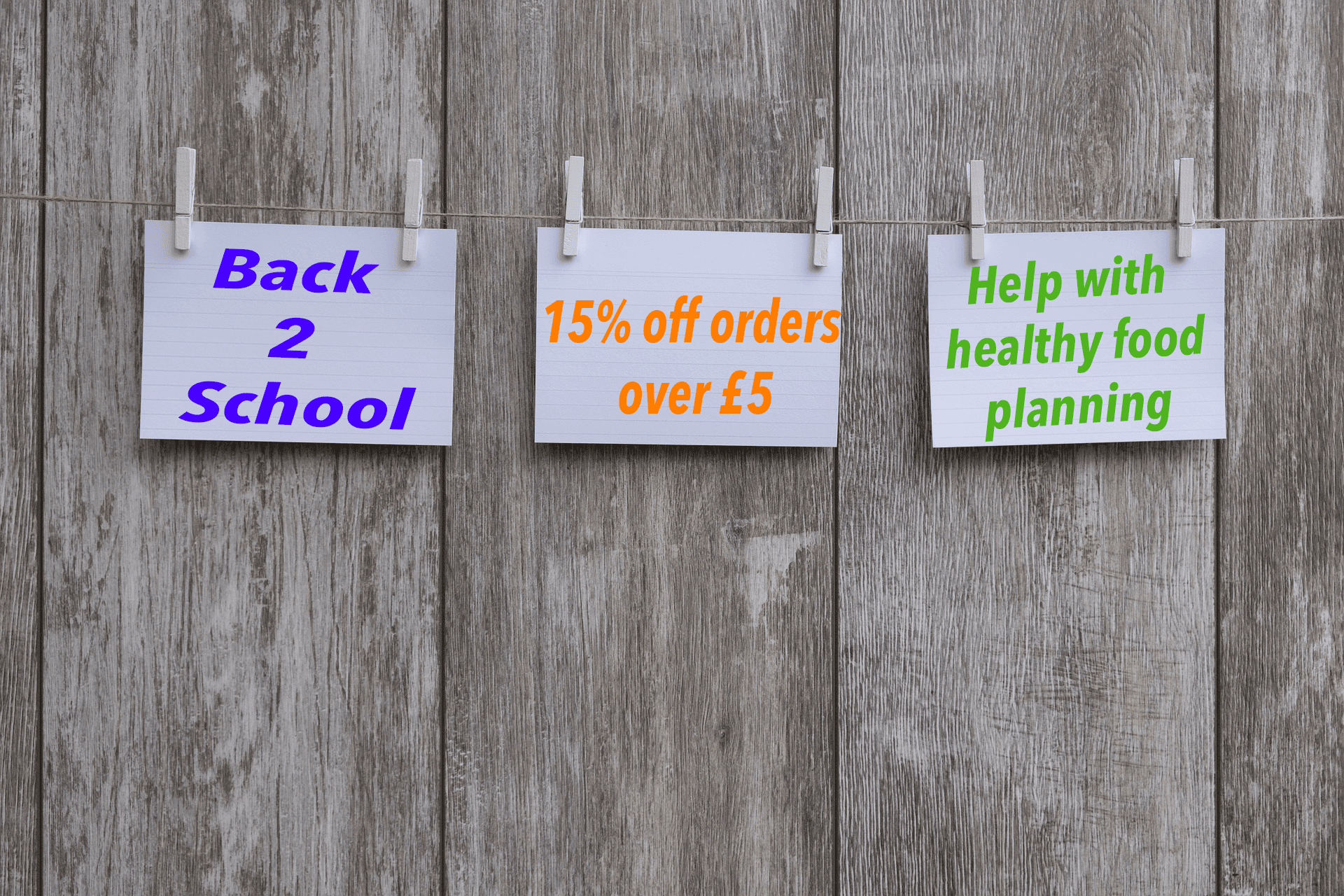 Back to school food planning…15% off!