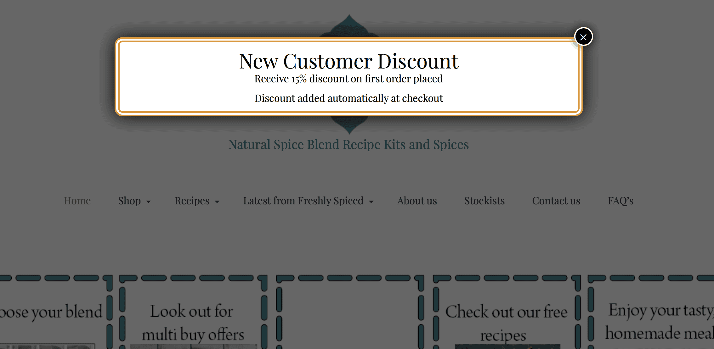 New customer discount!