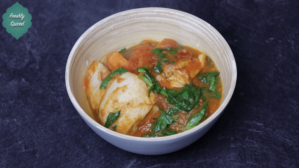 chicken with spinach Stew