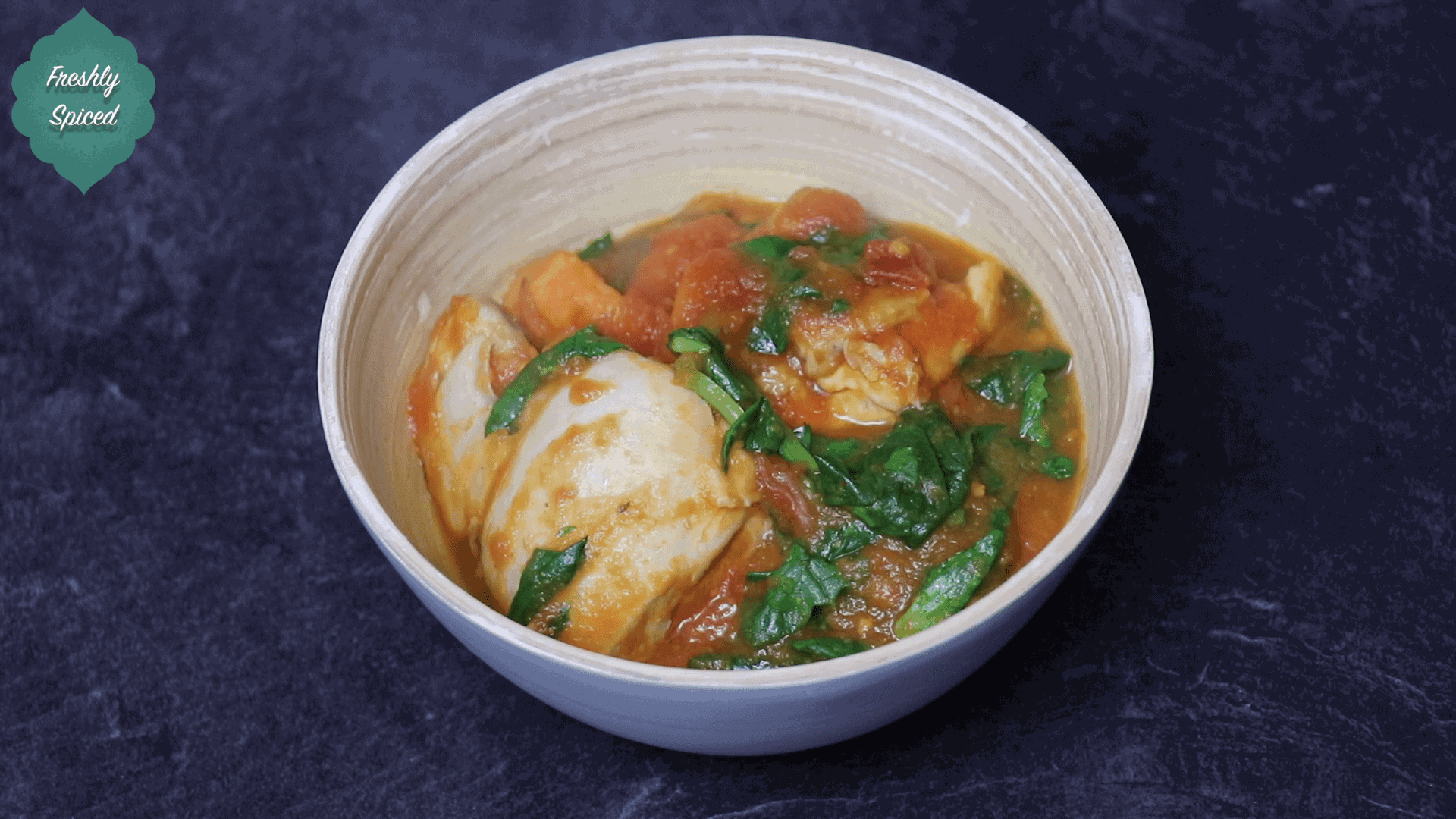 Healthy Chicken, Sweet Potato & Spinach Video Recipe