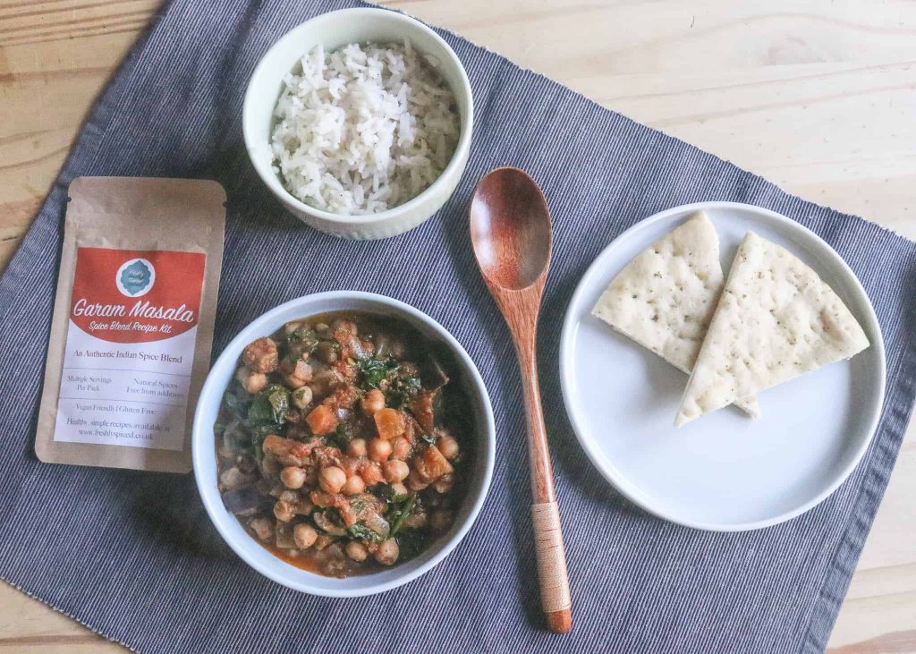 Chickpea & Spinach Curry