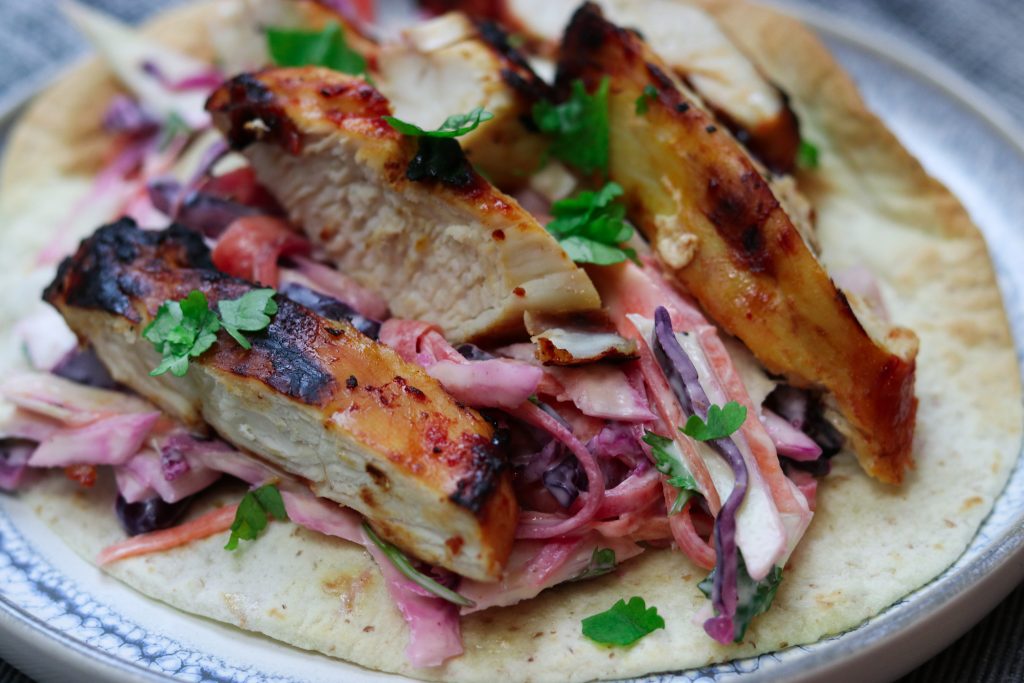 BBQ Chicken Tostada Close Up