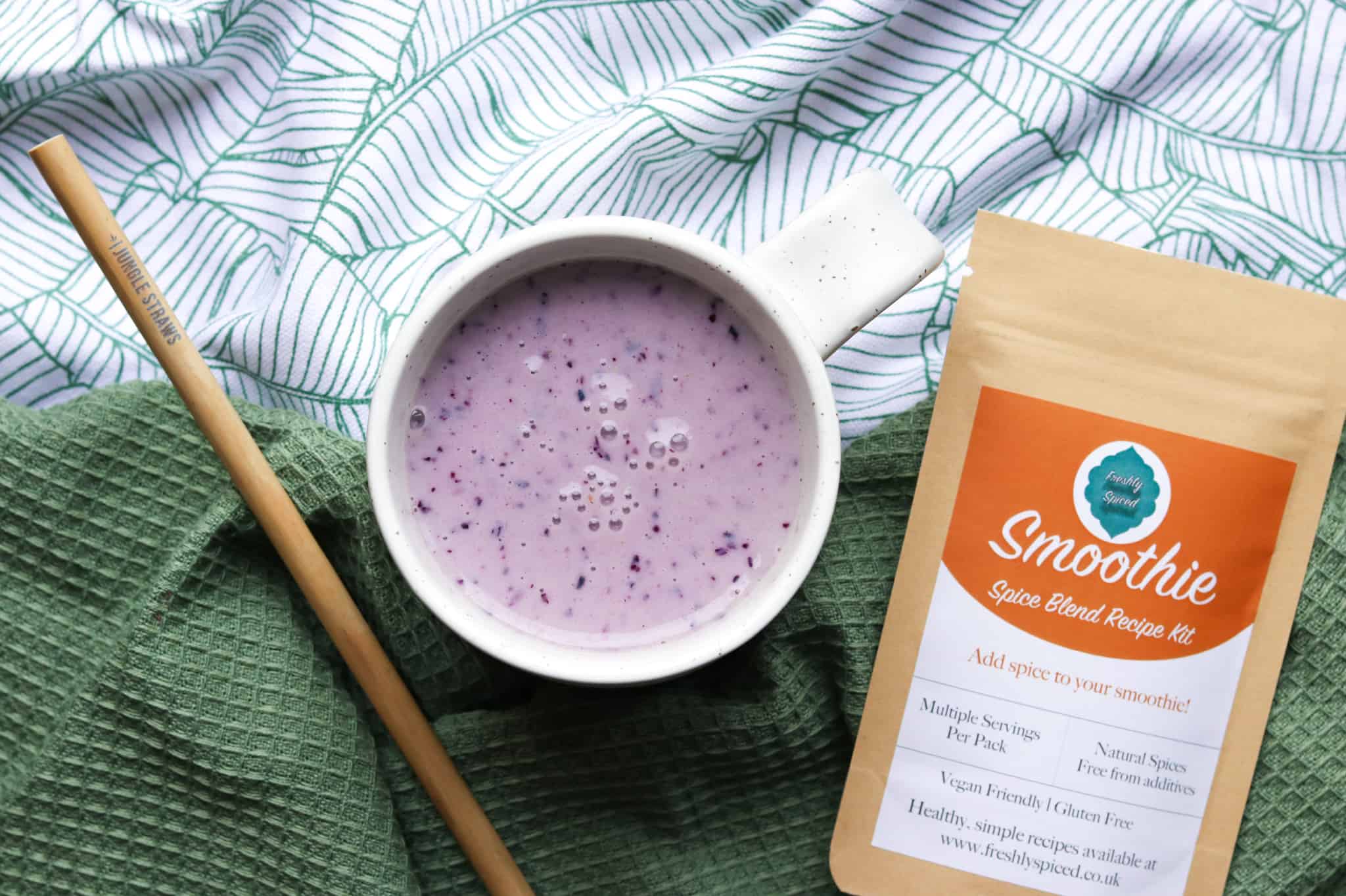 Banana & Blueberry Protein Smoothie (Smoothie Spice Blend)