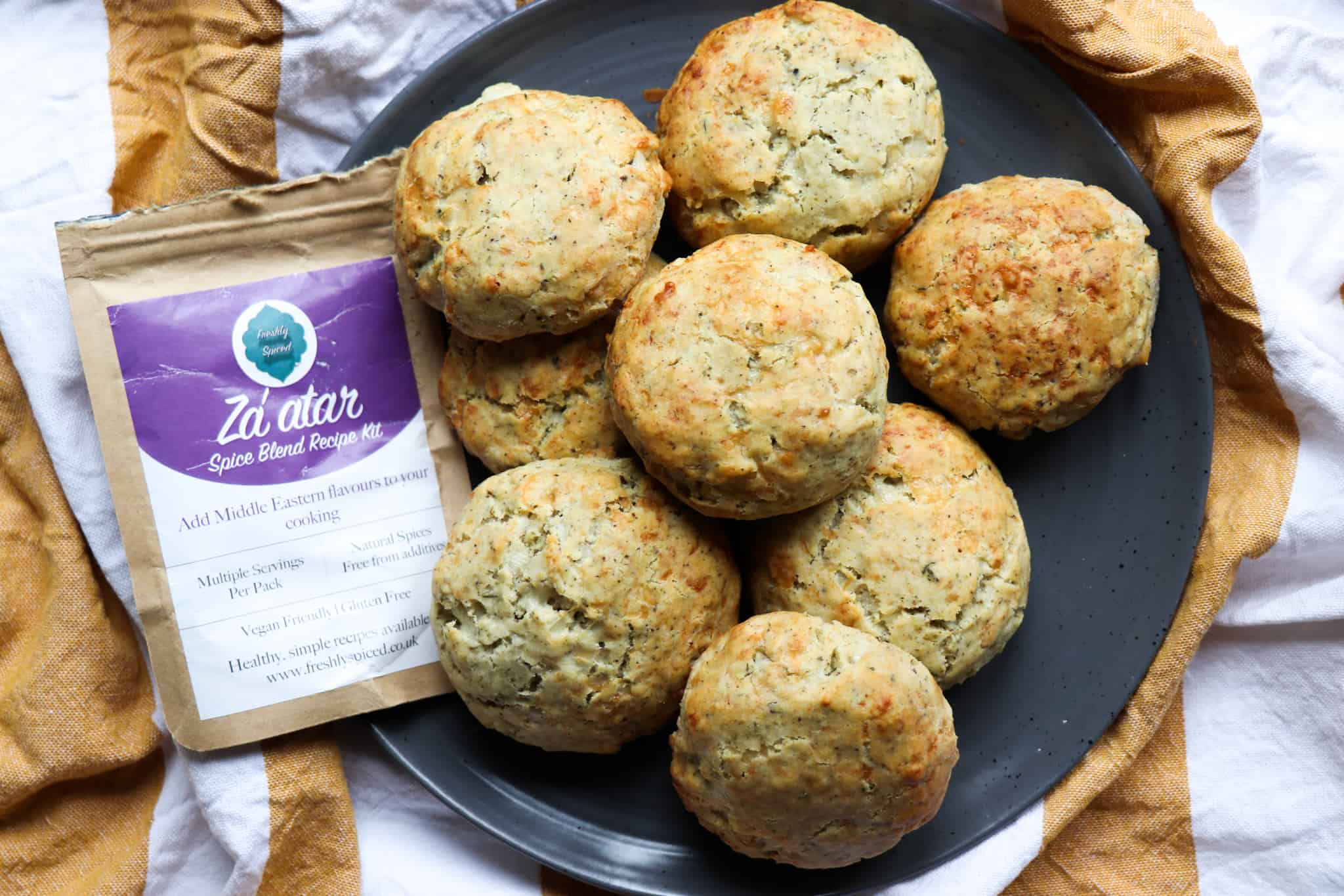 Herb & Cheese Scone Recipe (Za’atar Spice Blend)