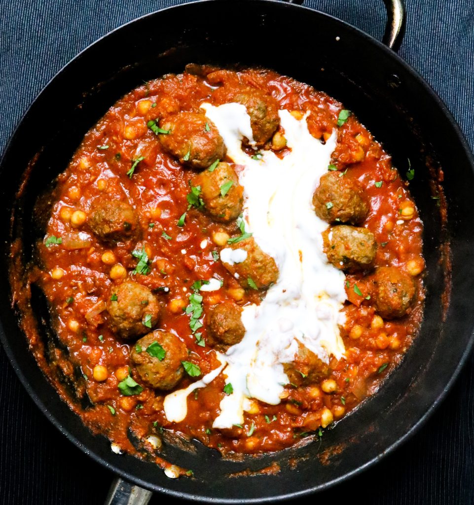 Harissa Meatballs in a Tomato Sauce Recipe