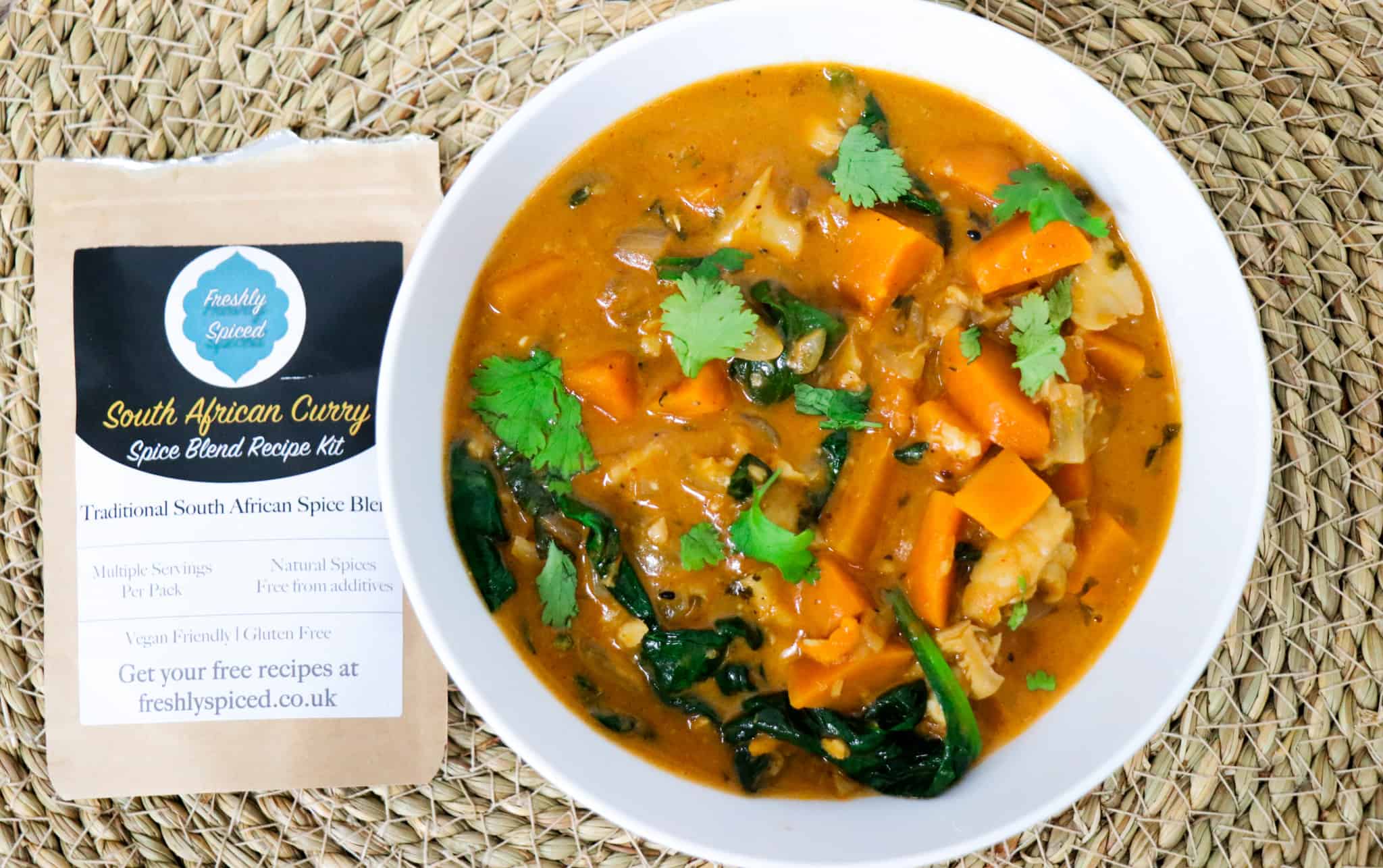 Spicy Fish & Sweet Potato Curry (South African Curry Spice)