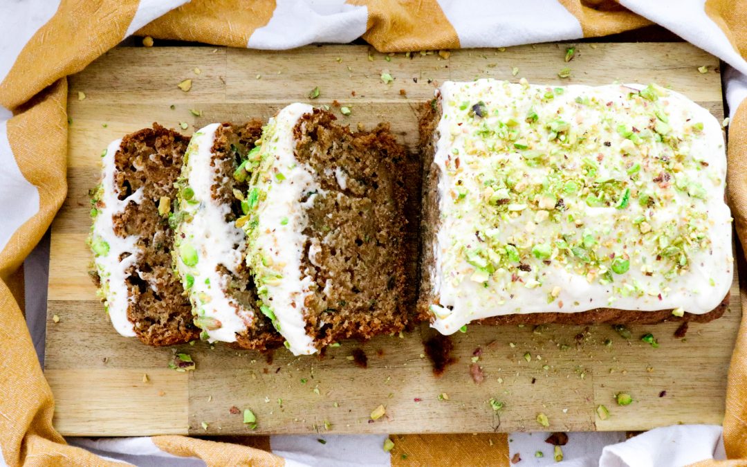 Courgette and Pistachio Loaf Cake